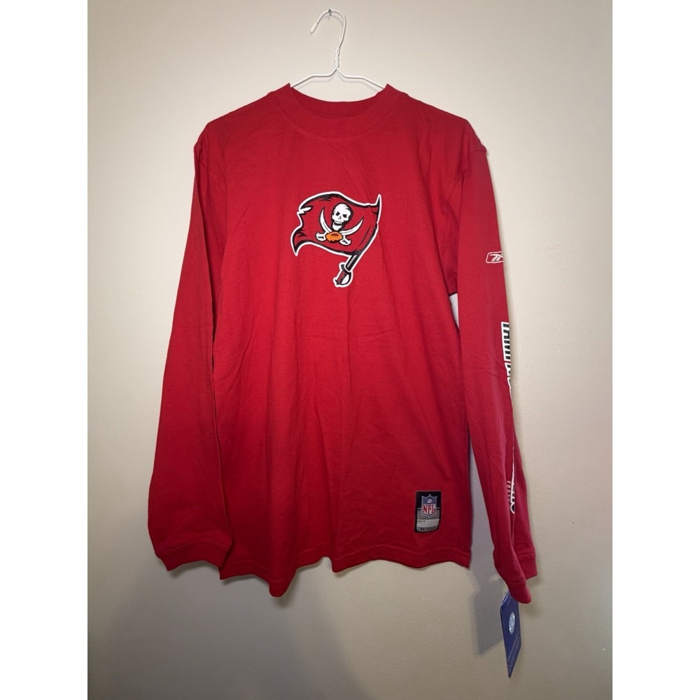 TAMPA BAY BUCCANEERS‎ REEBOK Vintage Youth Xl/w Sm Long Sleeve Shirt NFL Red NEW